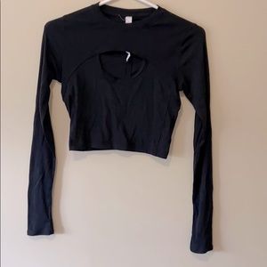 Cropped long sleeve Lululemon top